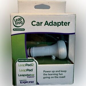 LeapFrog Gray Car Adapter for LeapPad2 and LeapPad